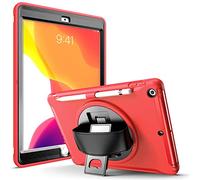 KARYLAX - Carcasa integral antigolpes, protector de pantalla integrado, carcasa frontal y trasera con soporte para Apple iPad 7 de 10,2" (2019)