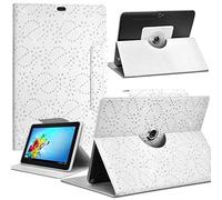 Karylax - Funda de protección para tablet Thomson TEO7- RK1BK8-7 pulgadas, diseño de diamante, color blanco