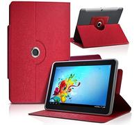 Karylax - Funda de protección universal para Logicom M bot Tab 70, color rojo