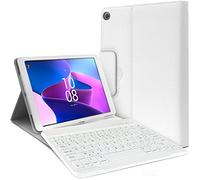 Karylax - Funda protectora blanca teclado Azerty Bluetooth para Lenovo Tab M10 Plus de 10,6 pulgadas, 3ª generación (TB-125) 2022