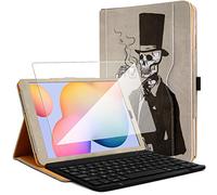 KARYLAX - Funda protectora con teclado Azerty Bluetooth + 1 protector de pantalla para Samsung Galaxy Tab S6 Lite 10.4 P610 (diseño KJ19)