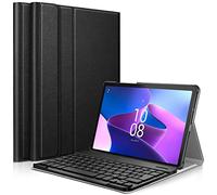 KARYLAX - Funda protectora delgada (Negro) + teclado AZERTY Bluetooth para Lenovo Tab M10 Plus 10,6 pulgadas de 3ª generación (TB-125-128) 2022