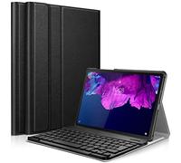KARYLAX - Funda protectora delgada (Negro) + teclado Bluetooth para Lenovo Tab P11/Tab P11 Plus 11" 2021 (TB-J606F/J606L/J607)