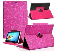 KARYLAX Funda protectora universal para tablet Thomson TEO7 RK1BK8-7", diseño de diamantes, color rosa