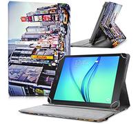 Karylax - Funda protectora y soporte universal L (27,5 x 19 cm), diseño KJ26B para Asus MeMO Pad ME102A de 10 pulgadas