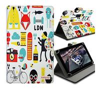 Karylax - Funda universal para tablet Logicom M bot Tab 70 de 7 pulgadas, diseño ZA04