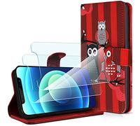 KARYLAX Lote de 2 protectores de pantalla de cristal flexible y funda tipo cartera (CO05 2-D) para Orange Neva Start