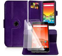 KARYLAX Pack de 2 lentes flexibles + funda protectora 360° L (A) morado para Orange Doro 8042