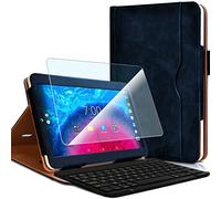 KARYLAX Pack - Funda con teclado Azerty y cristal flexible para Archos Core 101 3G V7 de 10,1 pulgadas