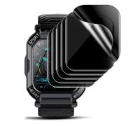 KARYLAX - Protector de pantalla antiespía flexible, antiarañazos, protector de filtro de privacidad compatible con reloj inteligente HUAKUA para hombre y mujer de 1,85 pulgadas (pack x6)