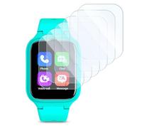 KARYLAX - Protector de pantalla de cristal flexible de 6 piezas, dureza 9H antiarañazos, protector compatible con reloj inteligente SPC SMARTEE 4G KIDS