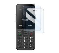 KARYLAX - Protector de pantalla de cristal flexible, dureza 9H, antiarañazos, protector compatible con Panasonic KX-TF200 (pack x2)