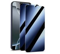 KARYLAX - Protector de pantalla de privacidad de 2 piezas (azul), protector antiespía efecto espejo privado, antiluz azul, compatible con Motorola Moto g04s