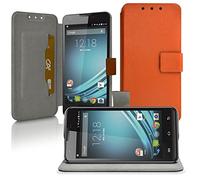 KARYLAX Seluxion - Funda tipo libro universal para Echo Star Plus, color naranja