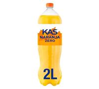 Kas naranja Refresco con zumo de naranja, ZERO, botella de 2 litros