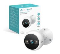Kasa - Cámara de Seguridad de 4 MP 2K para Exteriores, con Cable, IP65, Sensor de luz de Estrellas y visión Nocturna de 98 pies, detección de Movimiento/Persona, Audio de 2 vías con Sirena