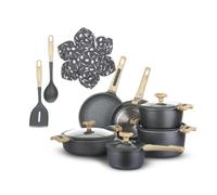 KASANOVA batería de ollas de inducción Evolution, batería antiadherentes, ollas para inducción y todo tipo de placas de cocina (15 piezas)