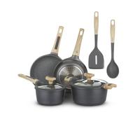 KASANOVA batería de ollas de inducción Evolution, batería de ollas antiadherentes, ollas para inducción y todo tipo de placas de cocina, de alta calidad. (8 piezas)