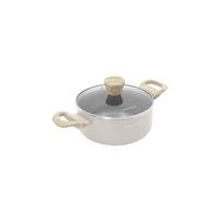 KASANOVA Cacerola antiadherente Cooking Therapy, 1 asa y tapa, revestimiento a base de agua, compatible con todo tipo de cocinas, sin PFOA ni níquel (18 cm)