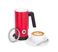 KASANOVA Espumador de Leche Digital 500W 4 Funciones con Display - Espuma Caliente/Fría y Leche Caliente, 150/300 ml, para Leche Vegetal (Rojo)