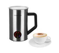 KASANOVA Espumador de leche eléctrico, 150 ml, monta leche para capuchino, latte macchiato, chocolate, bebidas, espumador de leche eléctrico con revestimiento antiadherente