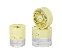 KASANOVA MINI VENTILADOR CON NEBULIZADOR AMARILLO