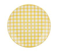 KASANOVA Plato llano cuadros amarillo 26,6 cm Vichy