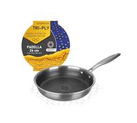 KASANOVA Sartén Antiadherente Tri-ply, Recubrimiento en Panal, Apta para Horno y Todos los Tipos de cocinas. (24 cm)
