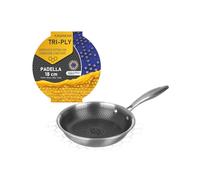 KASANOVA Sartén antiadherente Tri-ply, Recubrimiento en panal, apta para horno y todos los tipos de cocinas. (18 cm)