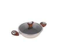 KASANOVA Sartén de 24 cm crema Kolors con tapa