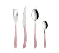 KASANOVA Set de cubiertos Afrodite, Set de mesa, en acero inoxidable, Cubiertos de acero inoxidable (Rosa)