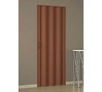 Puerta de fuelle de 82 x 210 cm, color caoba