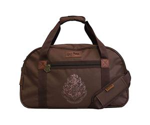 Kasdesign Sac de Sport Harry Potter Blason Poudlard Marron