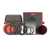 Kase Kit de filtro de nivel de entrada Armour, incluye soporte magnético de metal cuadrado de 100 mm y filtros magnéticos CPL/ND64 de 95 mm y filtro GND0.9 suave de 100 x 150 mm y anillos adaptadores de 67/72/77/82 mm