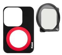 Kase Kit de filtro de vidrio óptico para smartphone, placa magnética + CPL compatible con iPhone 15 Pro