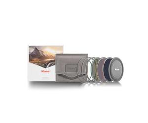Kase KW Revolution Professional - Kit de filtro ND de 77 mm, vidrio óptico templado a prueba de golpes, anillos codificados por colores, incluye tapa de lente CPL ND8 ND64 ND1000 y funda