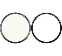 Kase Revolution - Filtro magnético CPL de vidrio óptico templado a prueba de golpes con anillo plateado y adaptador (43 mm)