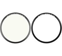 Kase Revolution - Filtro magnético CPL de vidrio óptico templado a prueba de golpes con anillo plateado y adaptador (46 mm)