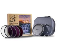 Kase Revolution Plus Master - Kit de filtro magnético a prueba de golpes de vidrio óptico templado con anillos codificados por colores, incluye tapa de lente CPL ND8 ND64 ND1000 (49 mm)