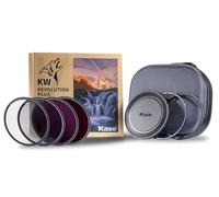 Kase Revolution Plus Master - Kit de Filtro magnético a Prueba de Golpes de Vidrio óptico Templado con Anillos codificados por Colores, Incluye Tapa de Lente CPL ND8 ND64 ND1000 (77 mm)