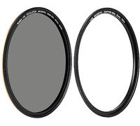 Kase Wolverine Revolution - Filtro magnético CPL ND64 de 82 mm, 6 paradas, a prueba de golpes, vidrio óptico templado con anillo amarillo y plateado y adaptador