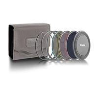 Kase Wolverine Revolution Pro ND - Kit de filtro magnético a prueba de golpes de vidrio óptico templado con anillos codificados por colores, incluye tapa de lente CPL ND8 ND64 ND1000