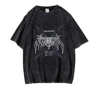 KASENFASHION Fan Camiseta Stray-K 2025 - Elegante camiseta K-Pop con impresión, unisex, moda urbana, Schwarza, S