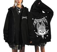 KASENFASHION Stray-K SKZOO Sudadera con capucha - Y2K Ropa de calle extragrande con cremallera Bonitos BangChan Lee Know Changbin Hyunjin Han Felix Seungmin I.N Motivos, Negro2, XL