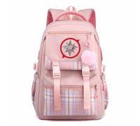 KASENFASHION Stray Kids KPOP Mochila con compartimento acolchado para portátil, mochila escolar para escuela, universidad, ocio y aficionados al KPOP, unisex, Rosa., 30*23*42cm