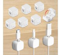 KASESSS 10 Piezas Snap Organizador Cables, Organizador de Cables, Organizador Cables Escritorio, Organizador Escritorio Soporte, Sujeta Cables, Sujeta Cables Adhesivo para Cables de Carga, HDMI, USB