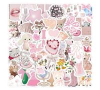 KASESSS 120 Piezas Aesthetic Stickers, Dibujos Animados Scrapbooking, Cute Kawaii Impermeables, Vintage para Decorar Equipaje y Ordenadores Portátiles