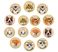 KASESSS 14 Piezas/7 Estilos Bordados Parches Ropa Con Animales, Parches Ropa Termoadhesivos Con Gatos, Perros Y Conejos, Parche Mochila Para Chaquetas, Sombreros, Reparación Y Decoración Diy