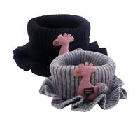 KASESSS 2 Piezas Braga Cuello Niño Grueso, Braga Cuello Niña Al Aire Libre, Bufanda Bebe Otoño Invierno, Braga Cuello Bebe Multipropósito a Prueba de Viento Cálido para Niños y Niñas