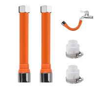 KASESSS 2 Piezas Extensor para Grifo, 360° Grados Difusor para Fregadero de Cocina, Universal Alargador, Extensión para Lavabos y Baño